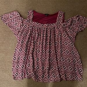 Lane Bryant cold shoulder top